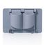 1-Gang Non-Metallic Weatherproof Cover for Duplex Receptacles (Gray), WP1D-GY