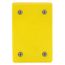 Wetguard Watertight Receptacle Blank Plate and Gasket (Yellow), WP459