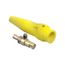 18 Series Commercial Grade Male Detachable Plug, Cam-type, Crimped, Ball Nose, Cable Range 2/0 To 1/0 Awg, 220A (Brown)