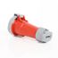 30A, 480V 3-Phase, 3P, 4W, LEV Series IEC 60309-1 & 60309-2 Pin & Sleeve Connector w/ Power Indication, IP66/IP67/IP68/IP69K, Watertight, Red