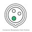 30A, 480V 3-Phase, 3P, 4W, LEV Series IEC 60309-1 & 60309-2 Pin & Sleeve Connector w/ Power Indication, IP66/IP67/IP68/IP69K, Watertight, Red