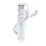 20A Medical Grade Power Strip w/ Load Monitoring Inform , 4-outlet, 7" Cord