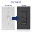 SureSlide Dimmer Switch for Dimmable LED, Halogen and Incandescent Bulbs 150W LED, 600W (Black), 6674-P0E