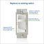 SureSlide Dimmer Switch for Dimmable LED, Halogen and Incandescent Bulbs 150W LED, 600W (Black), 6674-P0E