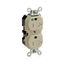 20 Amp Duplex Receptacle/Outlet, Hospital Grade, Tamper-Resistant, Self-Grounding (Ivory), 8300-SGI