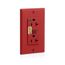 Decora Plus SuRGe Protective Duplex Receptacle Outlet, 20A, 125V, Back or Side Wire, NEMA 5-20R, 2-Pole, 3-Wire (Red), 8380-R