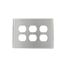 3-Gang Duplex Wallplate, Oversized, Non-Magenetic (Stainless Steel), 84130-40