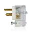 Hospital Grade Straight Blade Plug, 20A, 250V, NEMA 6-20P (Black/White), 8415-CAT
