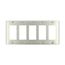 5-Gang Decora Wallplate, Standard Size, Brass, 84423-40
