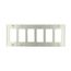 6-Gang Decora Wallplate, Standard Size, Non-Magnetic Stainless Steel, 84436-40