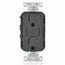 Decora Tamper-Resistant Outlet w/ 30W Dual USB-C Power Delivery Charger, Black (15A, 125V), CC1P3-E