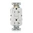 SmartlockPro Extra Heavy-Duty Industrial Grade Marked Controlled GFCI Receptacle/Outlet, 2P, 20A, NEMA 5-20R, White (125V), G5362-2TW