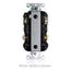 SmartlockPro Extra Heavy-Duty Industrial Grade Marked Controlled GFCI Receptacle/Outlet, 2P, 20A, NEMA 5-20R, White (125V), G5362-2TW