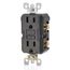 15A, Self Test, Non Tamper-Resistant, GFCI Outlet w/ LED Indicator Light (Black), GFNT1-E