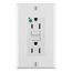 15Amp SmartlockPro Self-Test GFCI Duplex Receptacle Outlet, Hopsital Grade (White), GFNT1-HGW