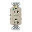 20 Amp, 125V, SmartlockPro GFCI Receptacle/Outlet, Extra Heavy-Duty Hospital Grade (Ivory), GFNT2-HGI