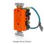 20A SmartlockPro Isolated Ground Tamper-Resistant GFCI Receptacle/Outlet, Extra Heavy-Duty Industrial Grade, Orange (125V), GFTR2-IGO