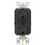 SmartLockPro Self-Test GFCI Combination 24W Type A/C USB Charger, NEMA 5-15R - Black (15A, 125V)