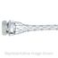 Strain Relief Grip, 0.52-0.73" Cable Diameter, 7.5" Mesh Length, 3/4" NPT, Galvanized Steel Mesh, L7504-100