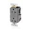 20A SmartlockPro GFCI Receptacle/Outlet, Industrial Grade, Lev-Lok (Gray), MGFN2-GY