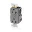20A SmartlockPro GFCI Receptacle/Outlet, Extra Heavy-Duty Hospital Grade, Lev-Lok (Gray), MGFN2-HGG