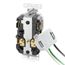 20A SmartlockPro GFCI Receptacle/Outlet, Extra Heavy-Duty Hospital Grade, Lev-Lok (Gray), MGFN2-HGG