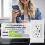 Decora Tamper-Resistant Combination Duplex Receptacle w/ 30W (6A) Dual Type C/C Power Delivery USB Charger, NEMA 5-15R - Brown (15A, 125V), T5635-B
