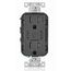 Decora Tamper-Resistant Combination Duplex Receptacle w/ 30W (6A) Dual Type C/C Power Delivery USB Charger, NEMA 5-15R - Black (15A, 125V)