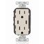 Decora Tamper-Resistant Combination Duplex Receptacle w/ 30W (6A) Dual Type C/C Power Delivery USB Charger, NEMA 5-15R - Light Almond (15A, 125V)