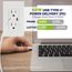 Decora Tamper-Resistant Combination Duplex Receptacle w/ 60W Dual Type C/C Power Delivery USB Charger, NEMA 5-15R - Gray (15A, 125V)