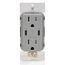 Decora Tamper-Resistant Combination Duplex Receptacle w/ 60W Dual Type C/C Power Delivery USB Charger, NEMA 5-15R - Gray (15A, 125V)
