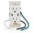 60W USB Type C/C Power Delivery Wall Outlet Charger w/ 15A Tamper Resistant Outlet (White), T5636-W