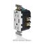 20A Tamper Resistant USB Duplex Receptacle, 125V, Back and Side Wire, NEMA 5-20R, 2-Pole, 3-Wire, Self-Grounding, (Ivory), T5833-HGI