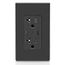 Decora Tamper-Resistant Combination Duplex Receptacle w/ 30W (6A) Dual Type C/C USB Charger, NEMA 5-20R - Black (20A, 125V)