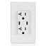 Decora Tamper-Resistant Combination Duplex Receptacle w/ 30W (6A) Dual Type C/C USB Charger, NEMA 5-20R - White (20A, 125V)