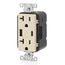 Decora Tamper-Resistant Combination Duplex Receptacle w/ 18W (3.6A) Dual Type A/C USB Charger, NEMA 5-20R - Light Almond (20A, 125V)