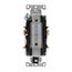 Decora Plus 20A Weather and Tamper Resistant Duplex Receptacle, 125V, Back or Side Wire, NEMA 5-20R, 2-Pole, 3-Wire, Self-Grounding, (White), WTD20-W