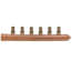 1" Copper Branch Manifold, 1/2" ProPEX Outlets, 6 Outlets (Lead Free Brass)