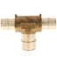 3/4" x 3/4" x 1" ProPEX Reducing Tee (Lead Free Brass)