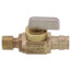 1/2" x 1/4" ProPEX Brass Ice Maker Box Valve, Straight (Lead Free Brass)