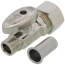 1/2" PEX x 3/8" OD Compression Straight Stop Valve (Lead Free Brass)