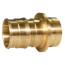 2-1/2" PEX x 2-1/2" CTS Groove Fitting Adapter (Lead Free Brass)