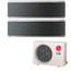 2 Zone Cool-Heat Art Cool Mirror Multi-Split Package - 18,000 BTU, R-410A
