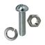 Assorted Phillips/Slotted Round Head Machine Screw, Hex Nut & Lock Washer Kit