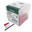 #10 Red Conical Anchor Kit w/ Hex Head Combo Drive Screws