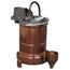 1/3 HP C.I. Manual Submersible Effluent Pump - 115v - 25 ft Cord