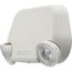 2-Head Low Profile LED Emergency Light, 120/277V (White), EU2L-M12