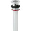 Chrome Plated Cast Brass Lavatory Drain Outlet Fitting w/ Perforated Grid, LK174