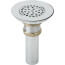 Type 304 Nickel Plated Body w/ Perforated 3" Grid Strainer, LK18