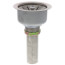 Stainless Steel Body and Conical Strainer Basket w/ Flex Stem and Rubber Stopper, LK35